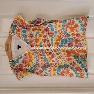 Talbots Floral Multicolor Blouse
